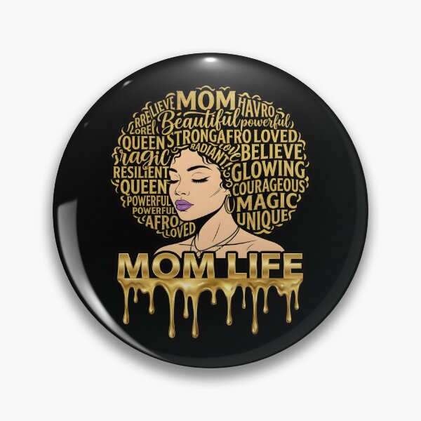 Item preview, Black Mom Life Afro Queen African American Mother’s Day designed and sold by CCChillingfrog.