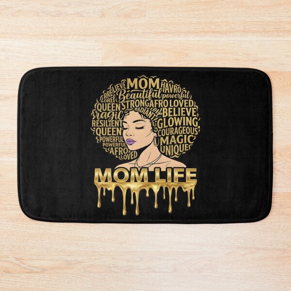 Item preview, Black Mom Life Afro Queen African American Mother’s Day designed and sold by CCChillingfrog.