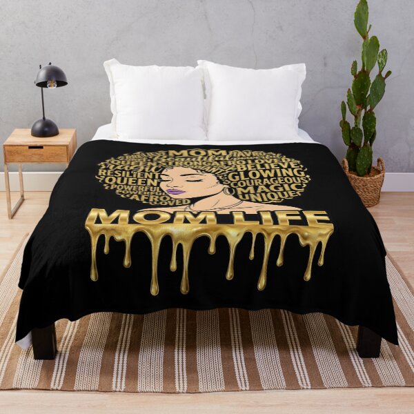 Item preview, Black Mom Life Afro Queen African American Mother’s Day designed and sold by CCChillingfrog.