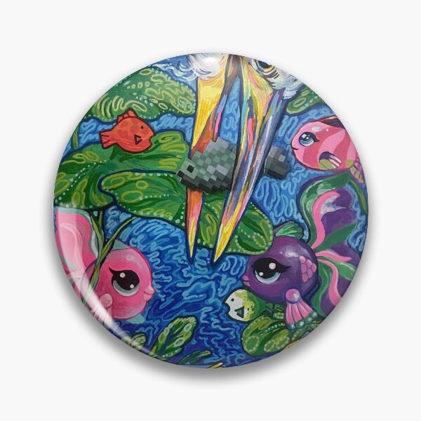 Item preview, the plunge (heron catching toy fish) designed and sold by auphanlm.