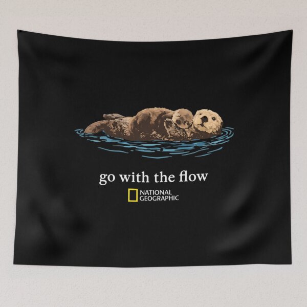 Item preview, Go With The Flow - National Geographic - Sea Otter - Wildlife Nature designed and sold by PlatinumDream.