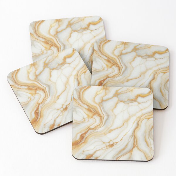 Item preview, White Gold Marble Vein Elegant Minimalist Design designed and sold by WildStroke.