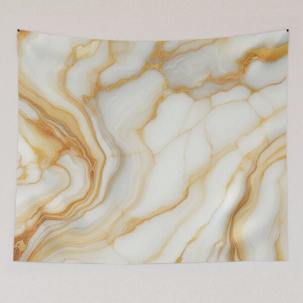 Item preview, White Gold Marble Vein Elegant Minimalist Design designed and sold by WildStroke.