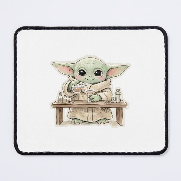 Item preview, BABY YODA BARTENDER designed and sold by LIS AND MELIVERSO.