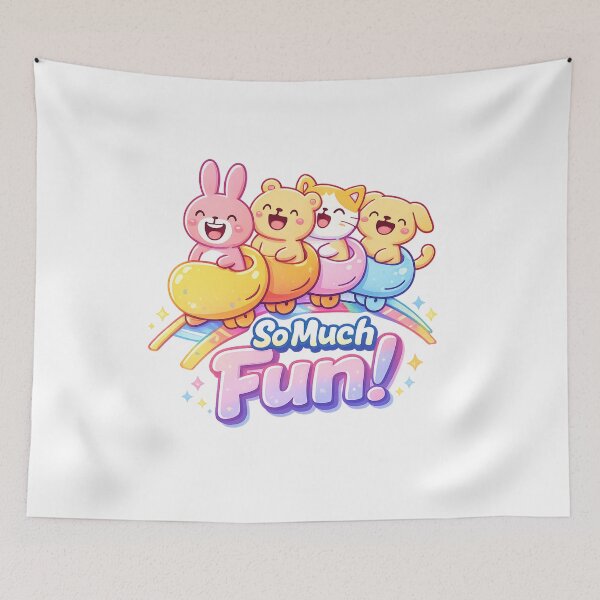 Item preview, So Much Fun Retro Happy Graphic Design designed and sold by SoftSproutstu.