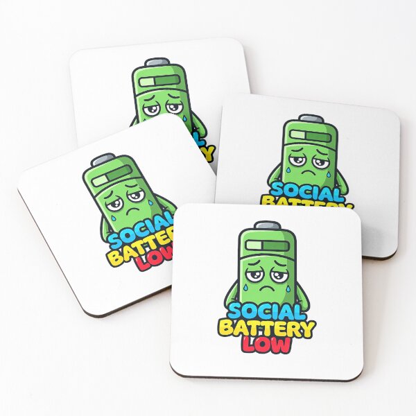 Item preview, Funny Social Energy Low Battery Character Humor Premium Tri-Blend T-Shirt designed and sold by gidget-gadget.
