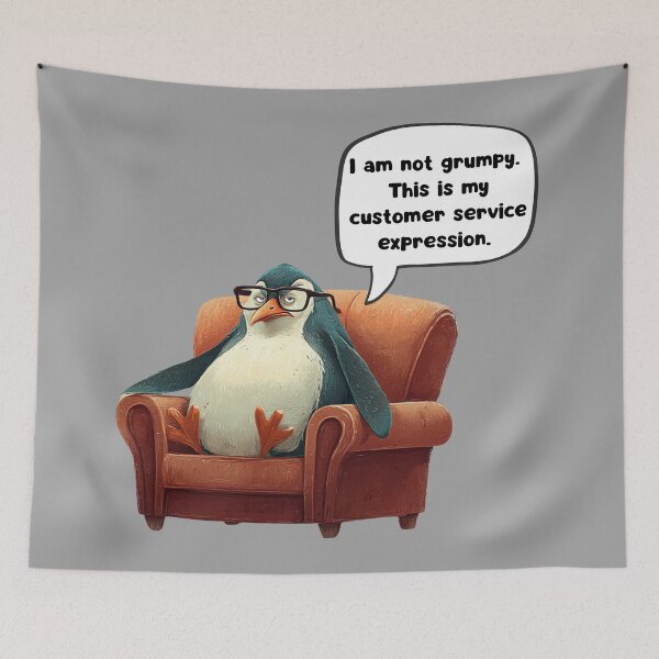Item preview, Grumpy? designed and sold by bubblyrainbow.