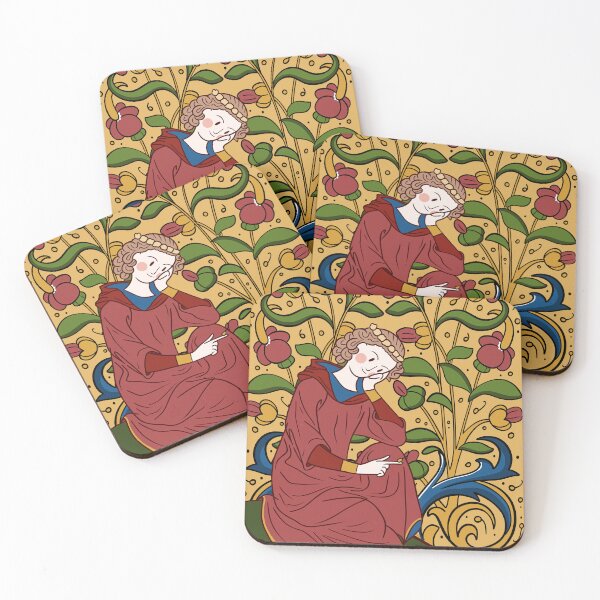 Item preview, Cute Medieval thinker Illustration designed and sold by MariOyama.