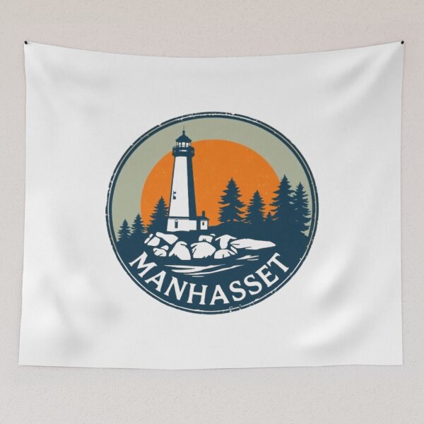 Item preview, Manhasset Lighthouse Vintage Coastal Travel Design designed and sold by MystiColo.