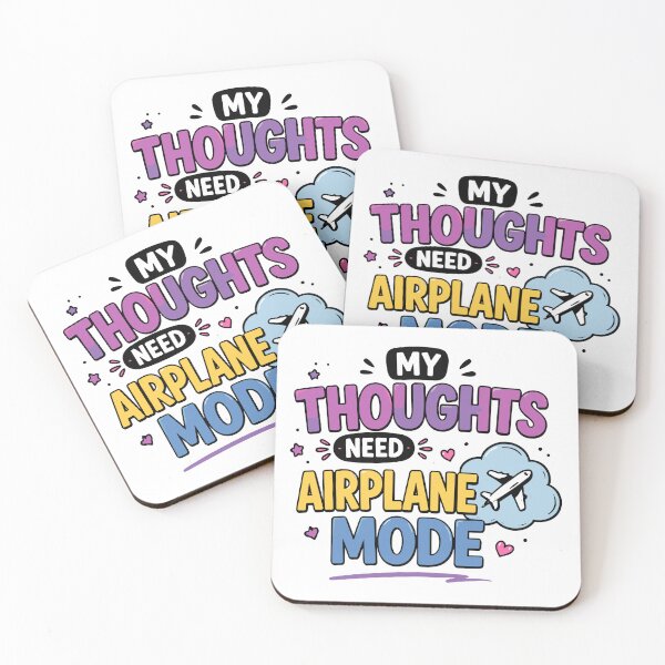 Item preview, My Thoughts Need Airplane Mode Funny Quote designed and sold by Gift Phrase Studio.