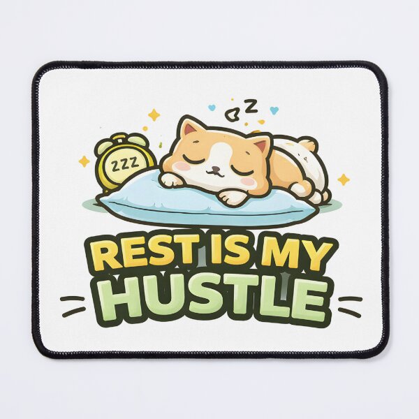Item preview, Funny Anti Hustle Shirt Rest Is My Hustle Lazy Humor Tee for Introverts designed and sold by Denik Daily Crisis.