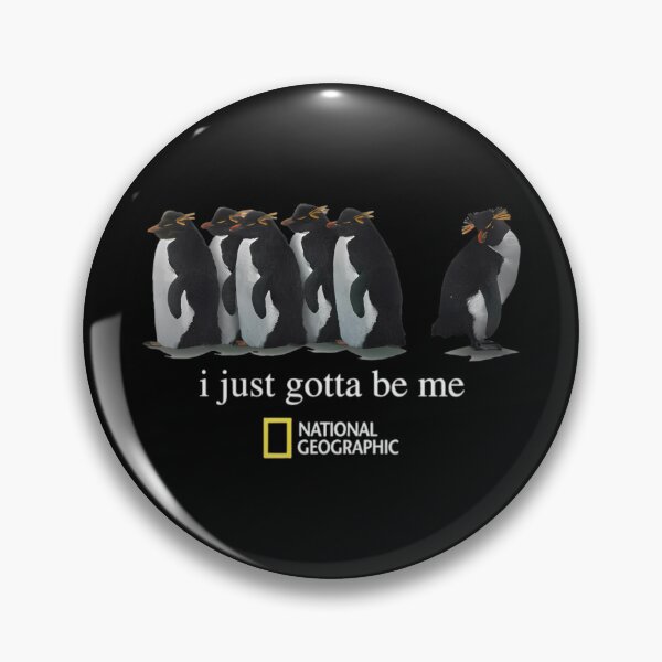 Item preview,  I Just Gotta Be Me - Vintage 2001 National Geo Society Graphic - National Geographic Penguin designed and sold by PlatinumDream.