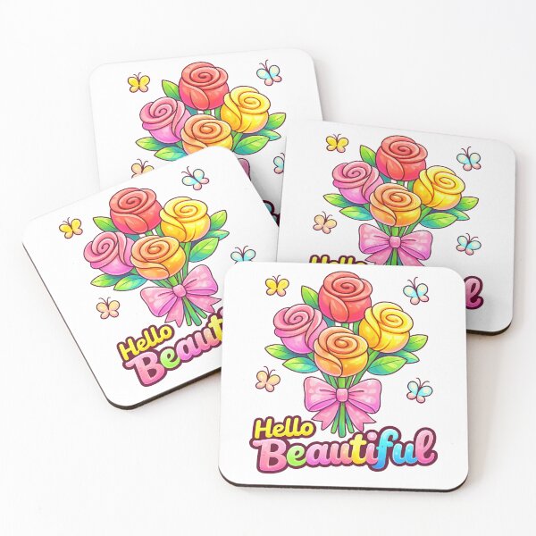 Item preview, Hello Beautiful Flower Retro Floral Graphic designed and sold by SoftSproutstu.