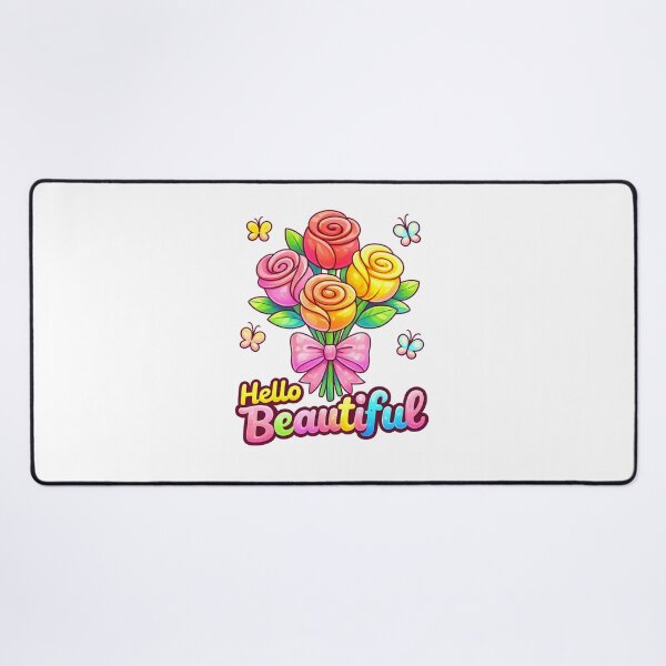 Item preview, Hello Beautiful Flower Retro Floral Graphic designed and sold by SoftSproutstu.