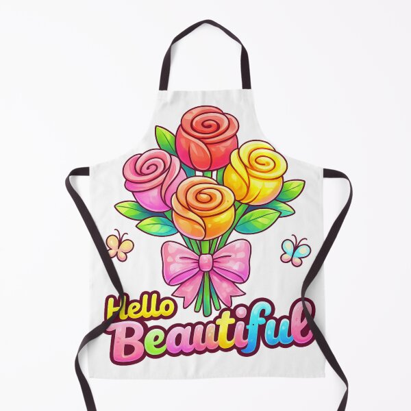 Item preview, Hello Beautiful Flower Retro Floral Graphic designed and sold by SoftSproutstu.