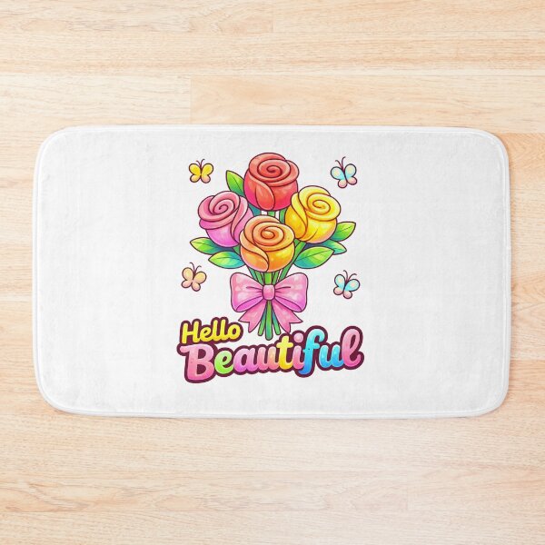 Item preview, Hello Beautiful Flower Retro Floral Graphic designed and sold by SoftSproutstu.