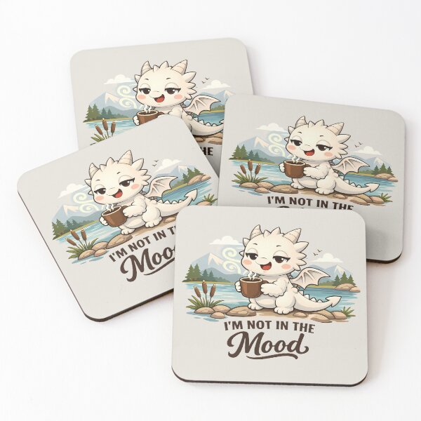 Item preview, I’m Not In The Mood – Cute Coffee Dragon Funny Fantasy Design designed and sold by AbeiiStore.