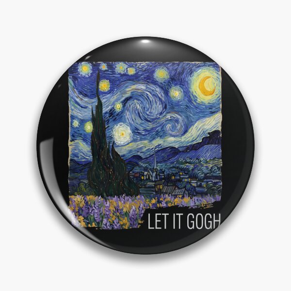 Item preview, Let It Gogh Funny Van Gogh Starry Night Art Parody designed and sold by CCChillingfrog.