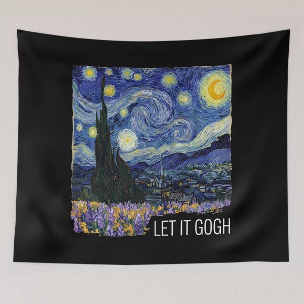 Item preview, Let It Gogh Funny Van Gogh Starry Night Art Parody designed and sold by CCChillingfrog.