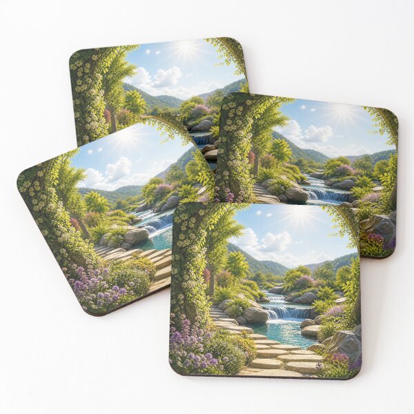 Item preview, Sunny Garden Waterfall designed and sold by ptabf25.