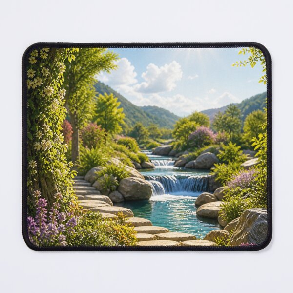Item preview, Sunny Garden Waterfall designed and sold by ptabf25.