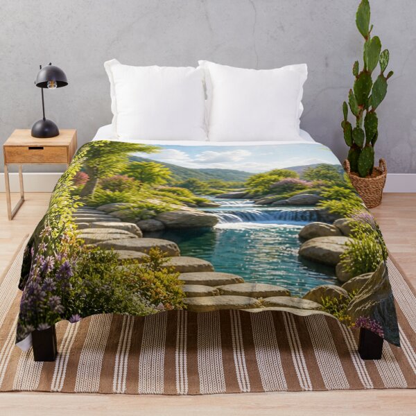 Item preview, Sunny Garden Waterfall designed and sold by ptabf25.