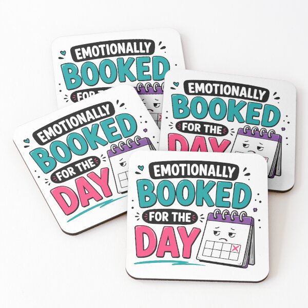Item preview, Emotionally Booked For The Day Funny Quote designed and sold by Magmashup.