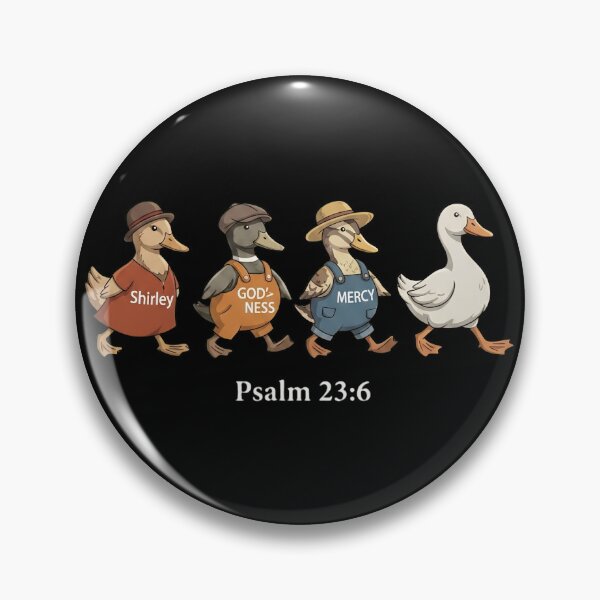 Item preview, Shirley Goodness and Mercy Funny Bible Verse Duck Pun designed and sold by haitrieuic96.