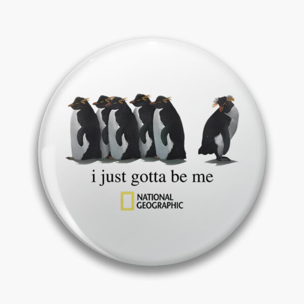 Item preview,  I Just Gotta Be Me - Vintage 2001 National Geo Society Graphic - National Geographic Penguin designed and sold by PlatinumDream.