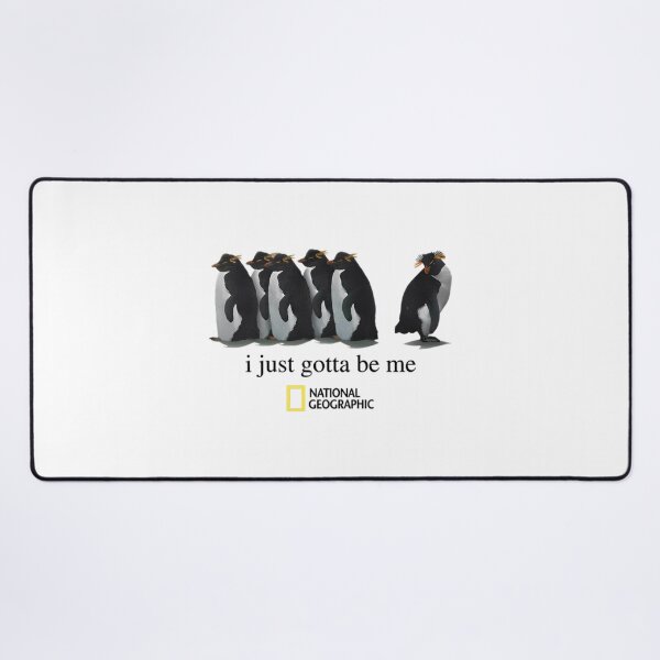 Item preview, I Just Gotta Be Me - Vintage 2001 National Geo Society Graphic - National Geographic Penguin designed and sold by PlatinumDream.