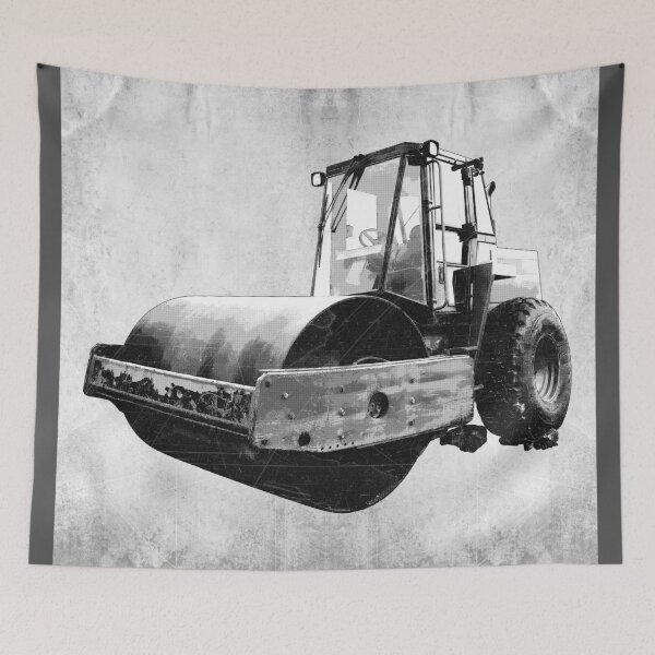 Item preview, Heavy Road Roller Compactor Industrial Dark Machine designed and sold by Ghoul Enterprises.