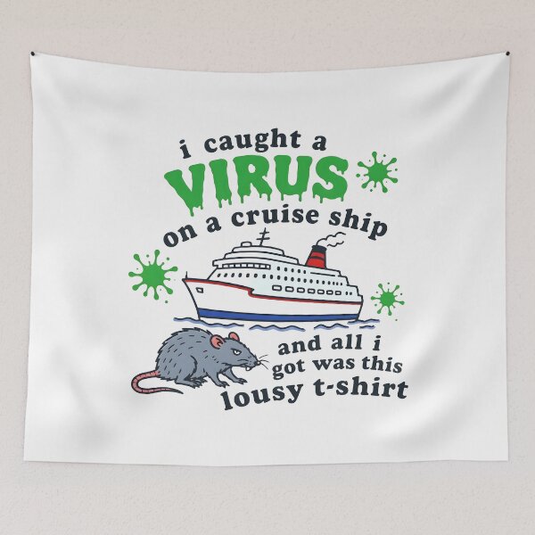 Item preview, Funny Rat I Caught A Virus On A Cruise Ship  designed and sold by DVMavix.