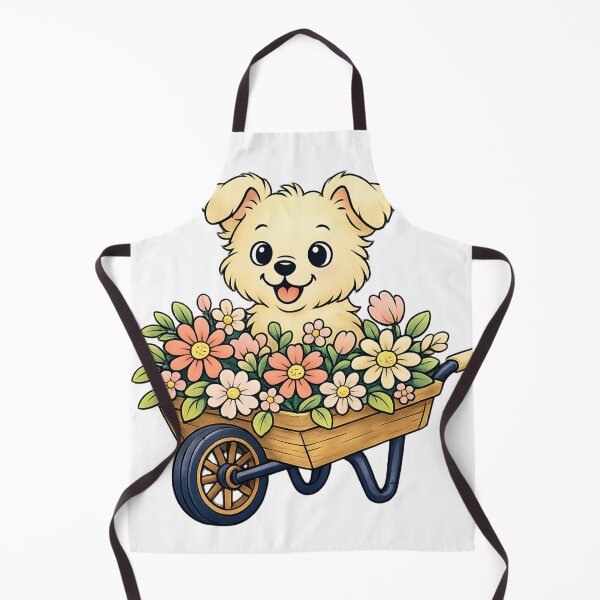 Artikelvorschau, Hund und Blume – Niedliche florale Haustiergrafik entworfen und verkauft von SoftSproutstu.