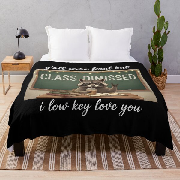 Item preview, Y’all Were Feral But I Low Key Love You Funny Teacher Last Day designed and sold by CCChillingfrog.