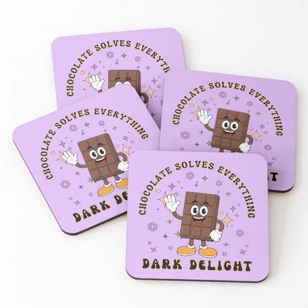 Item preview, Chocolate Solves Everything, dark delight, chocolate lovers designed and sold by Shedronpanda.