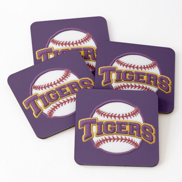 Item preview, Purple and Gold Tigers Baseball Patch Baton Rouge designed and sold by LIBERTYMODE.
