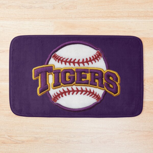 Item preview, Purple and Gold Tigers Baseball Patch Baton Rouge designed and sold by LIBERTYMODE.