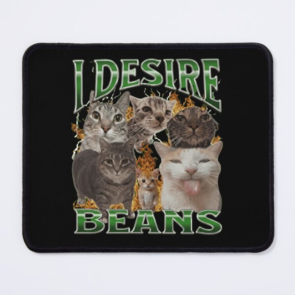 Item preview, I Desire Beans Funny Cat Meme Vintage 90s Bootleg Rap Tee designed and sold by haitrieuic96.