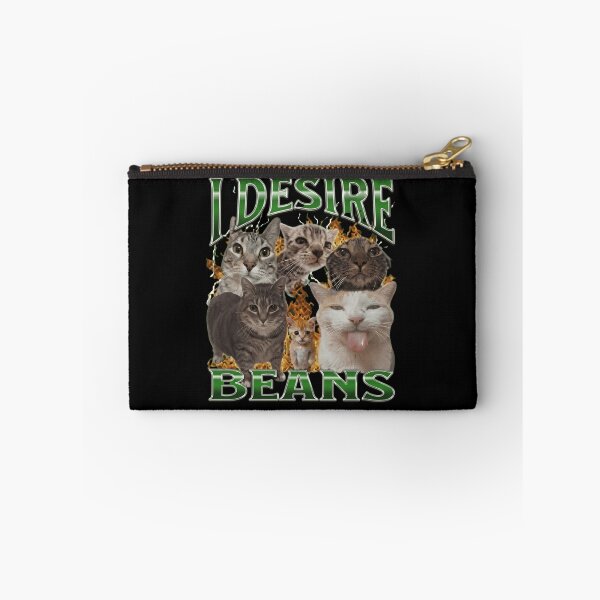 Item preview, I Desire Beans Funny Cat Meme Vintage 90s Bootleg Rap Tee designed and sold by haitrieuic96.