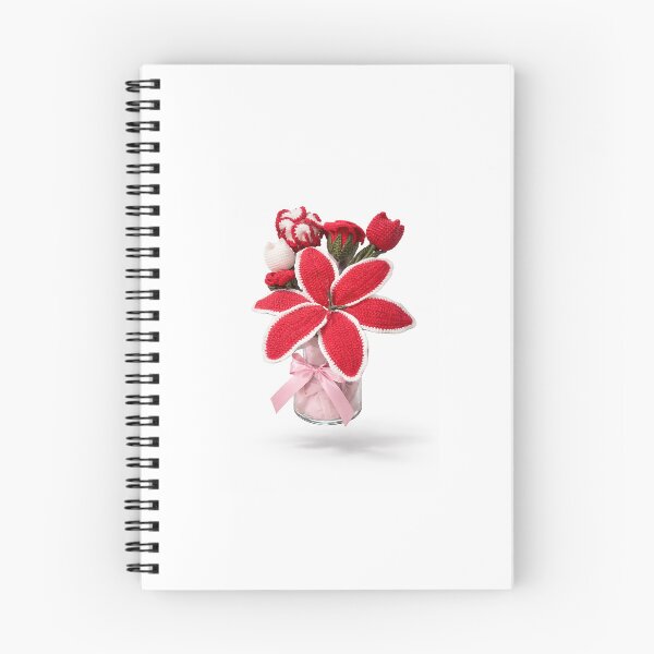 Item preview, Crochet floral design in reddish tones designed and sold by hergoneblue.