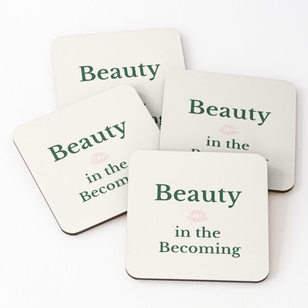Item preview, Beauty in the Becoming – Inspirational Life Quote Minimalist Design designed and sold by AmoebaPress.