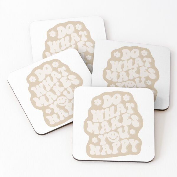 Item preview, Do What Makes You Happy Retro Smiley Quote designed and sold by Barelythere2324.