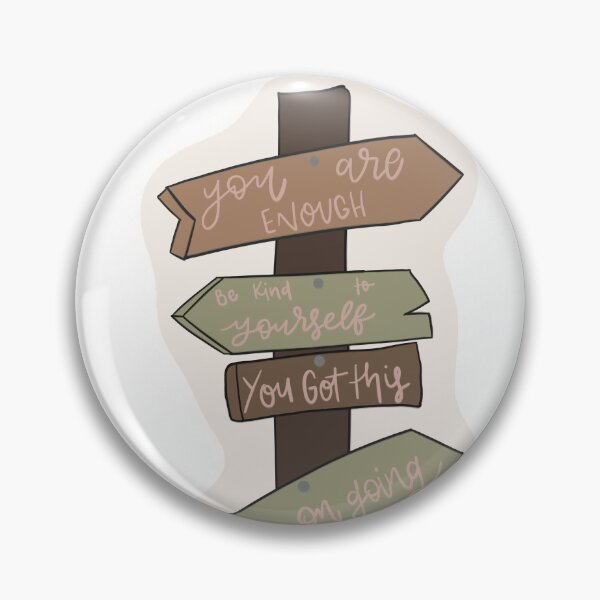 Item preview, You Are Enough Positive Affirmation Signpost Design designed and sold by Barelythere2324.