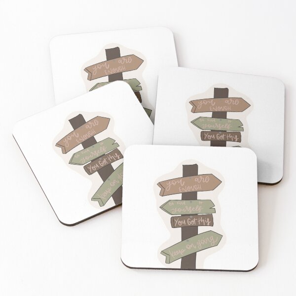 Item preview, You Are Enough Positive Affirmation Signpost Design designed and sold by Barelythere2324.