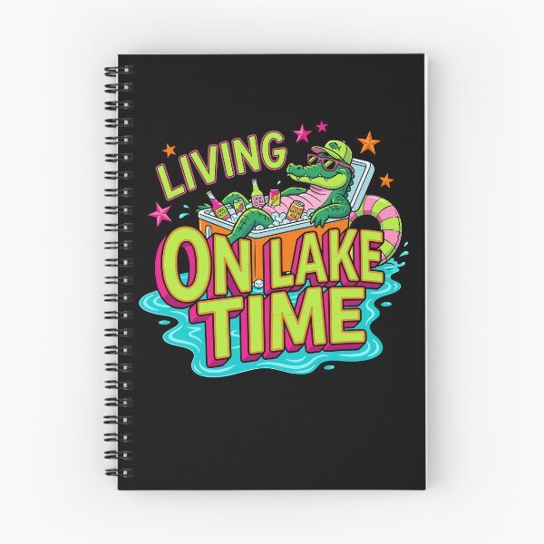 Item preview, Living On Lake Time Funny Alligator Cooler designed and sold by KroghDs.