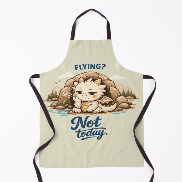 Item preview, Flying? Not Today – Cute Lazy Baby Dragon Funny Fantasy Design designed and sold by AbeiiStore.