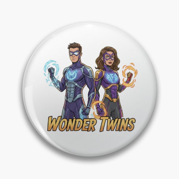 Artikelvorschau, Wonder Twins: Superhelden-Cartoon-Grafik-T-Shirt-Design entworfen und verkauft von EchoPrint Co..