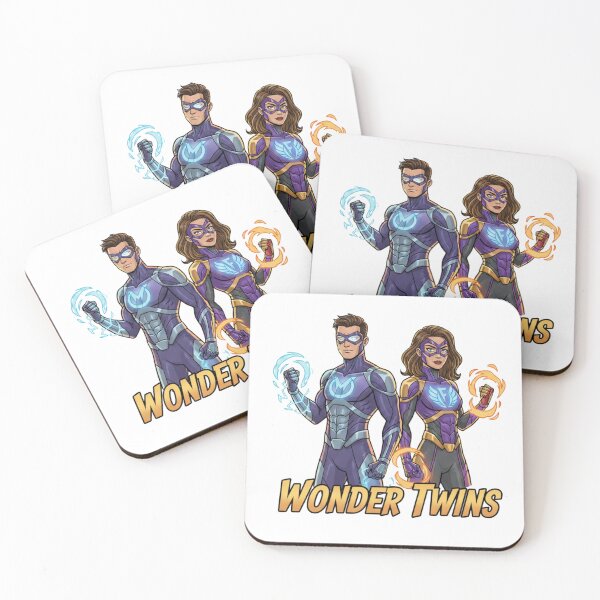 Item preview, Wonder Twins: Superhero Cartoon Graphic T-Shirt Design designed and sold by EchoPrint Co..