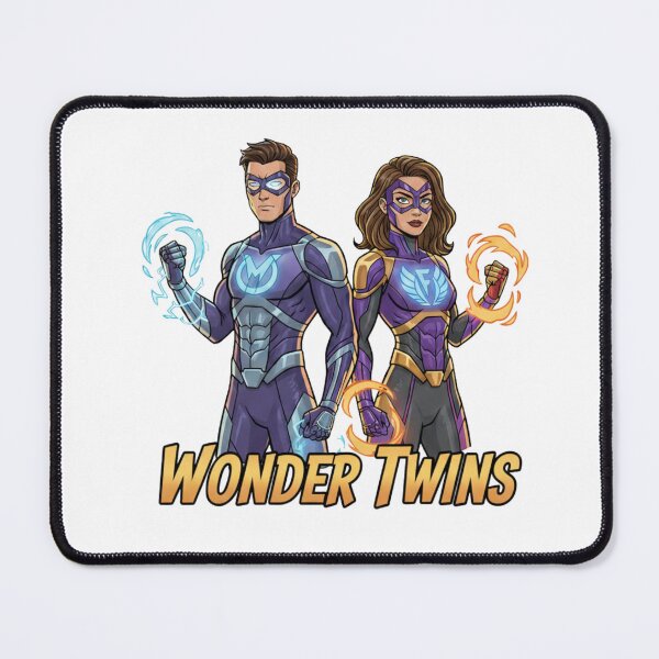Item preview, Wonder Twins: Superhero Cartoon Graphic T-Shirt Design designed and sold by EchoPrint Co..