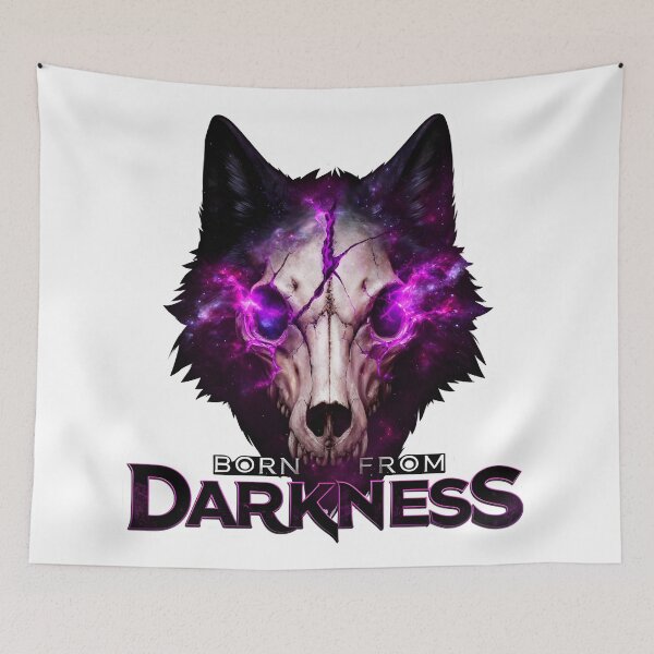 Item preview, Born From Darkness Cosmic Wolf Skull designed and sold by SurajDesigns.